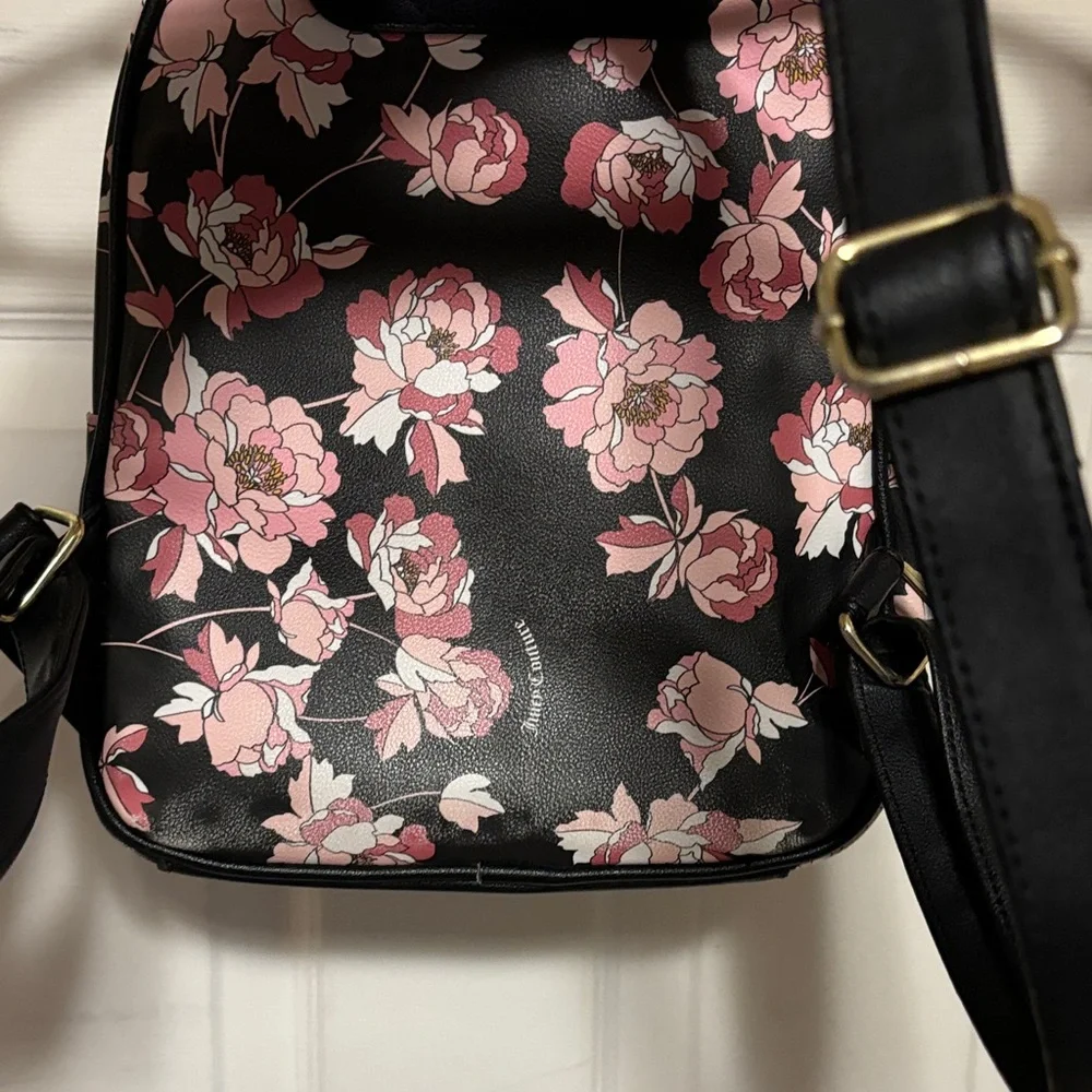 Juicy Couture Floral Black and Pink Backpack - Picture 8 of 14